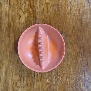 Vintage Round Orange Anholt-Ashtray Des#196351 Made In USA B8